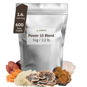 Bulk Power 15 Mushroom Blend 10:1 Extract Powder (1 KG / 2.2 LB)
