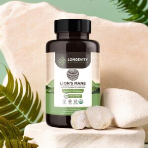 Lion's Mane Capsules Mushroom 8:1 Extract (240 count) Fuel for a Sharper Mind