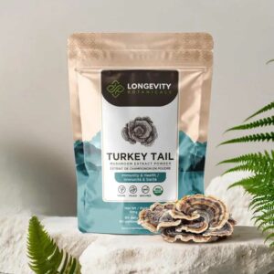 Turkey Tail Mushroom Powder 10:1 Extract. Gut & Immune Health Booster (3.5oz / 100g)