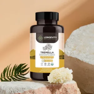 Tremella Capsules Mushroom 10:1 Extract (120 Count) Skin Hydration Redefined